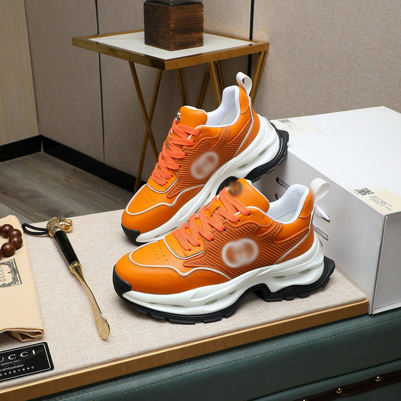 高品質の本革スポーツシューズ、メンズダッドシューズ、厚底、ファッション性が高く、多用途で通気性のあるカジュアルランニングシューズ|undefined