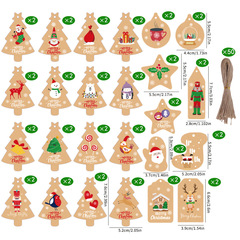 2026 クロスボーダークリスマスタグクリスマスツリー老人タグペンダントクリエイティブギフトクリスマスイブギフトスタンドパッケージ