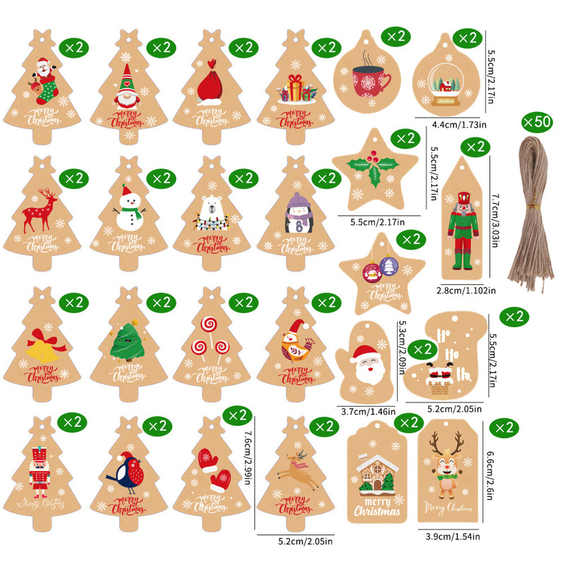 2026 クロスボーダークリスマスタグクリスマスツリー老人タグペンダントクリエイティブギフトクリスマスイブギフトスタンドパッケージ|undefined