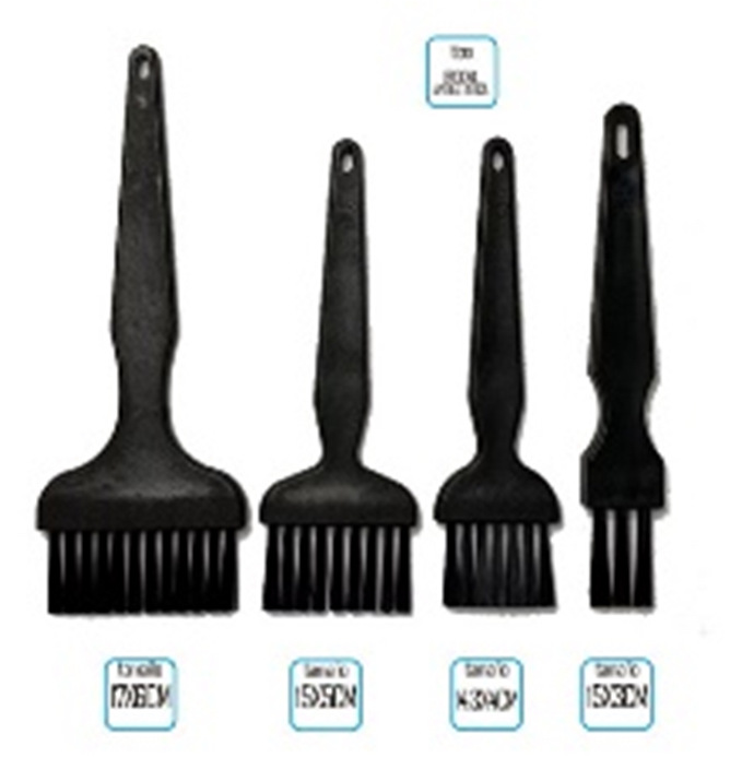 4合1黑色防静电毛刷 便携手柄 防静电刷清洁键盘刷套件 毛刷4件套
