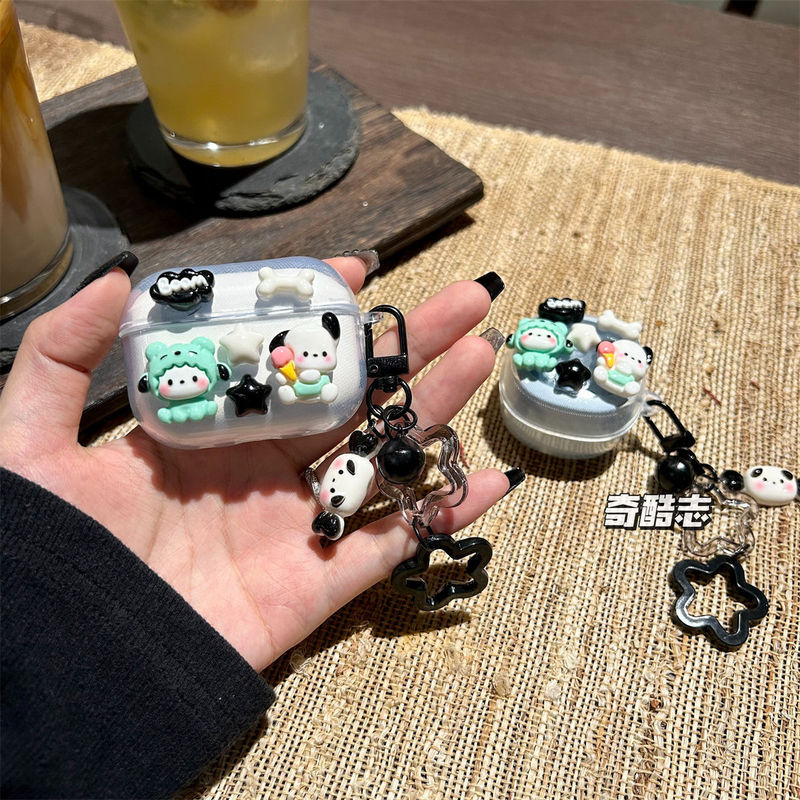 Japanese and Korean Cartoon Dog-Themed Protective Soft Case for Realme T110, Budsair6, and T300 Earphones