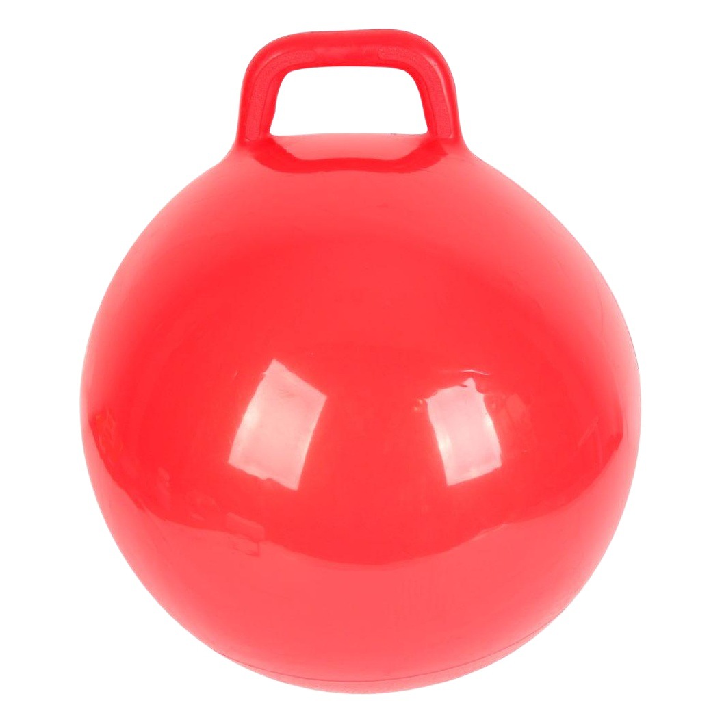 Venta al por mayor de color sólido sin patrón Bola de mango inflable Bola de salto de cuerno de juguete de PVC PARA NIÑOS 4 colores opcionales 1 lote