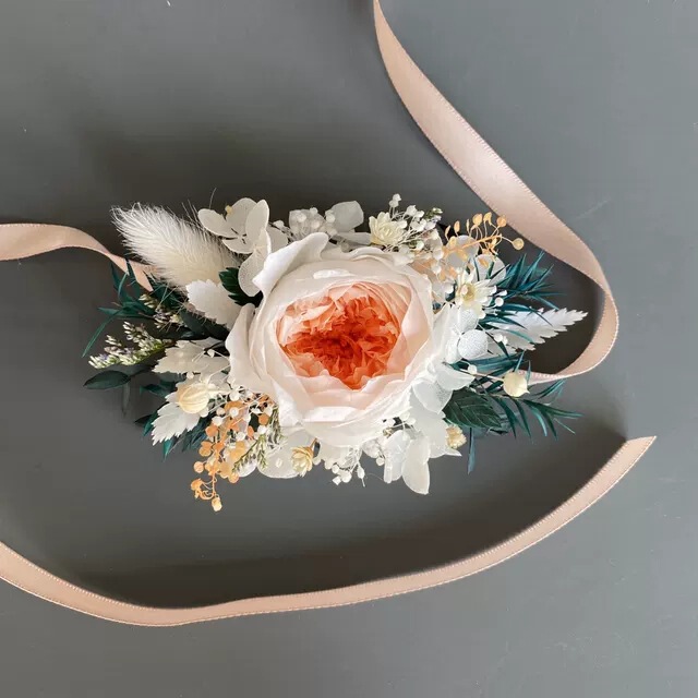 森系の新しいフランス式の韓風の胸の花の祝典の永遠の命のオースティンバラの花の花嫁の手の花の新郎の新婦の腕|undefined