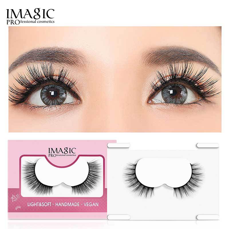 IMAGIC单对假睫毛3D立体蓬松浓密卷翘自然纤长仙子小恶魔假睫毛