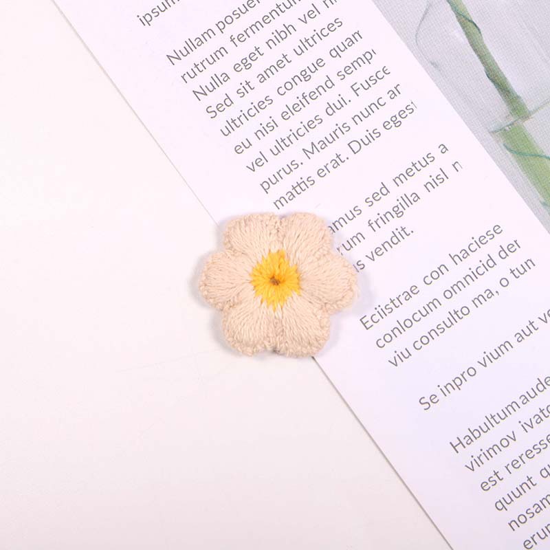 Nueva ropa horquilla decorativa applique hecho a mano de ganchillo de punto flor de algodón hilo con agujero burbuja flor parche tela etiqueta engomada