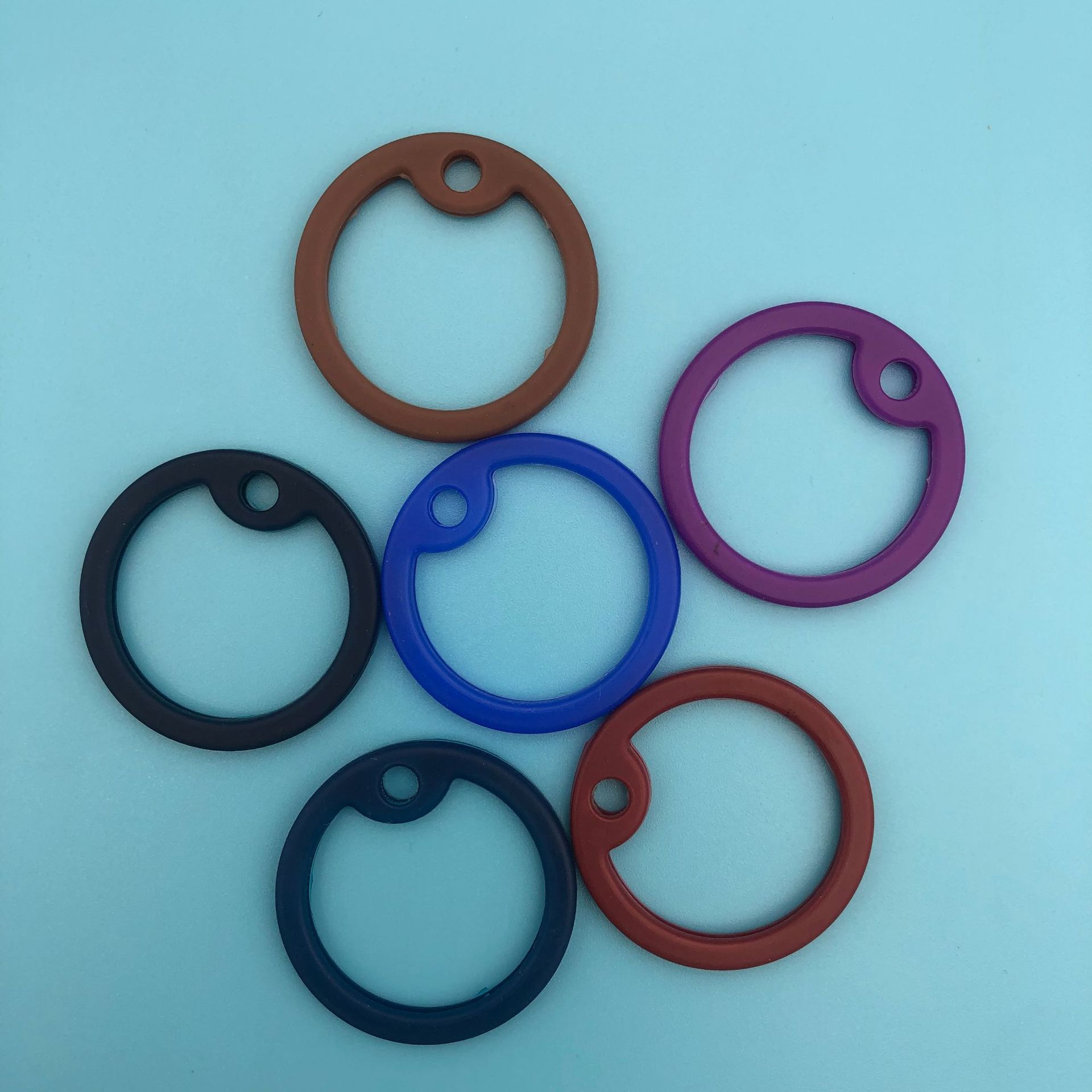 多色硅胶套 金属硅胶狗牌套 吊牌硅橡胶密封圈 橡胶圈 军牌套圆形