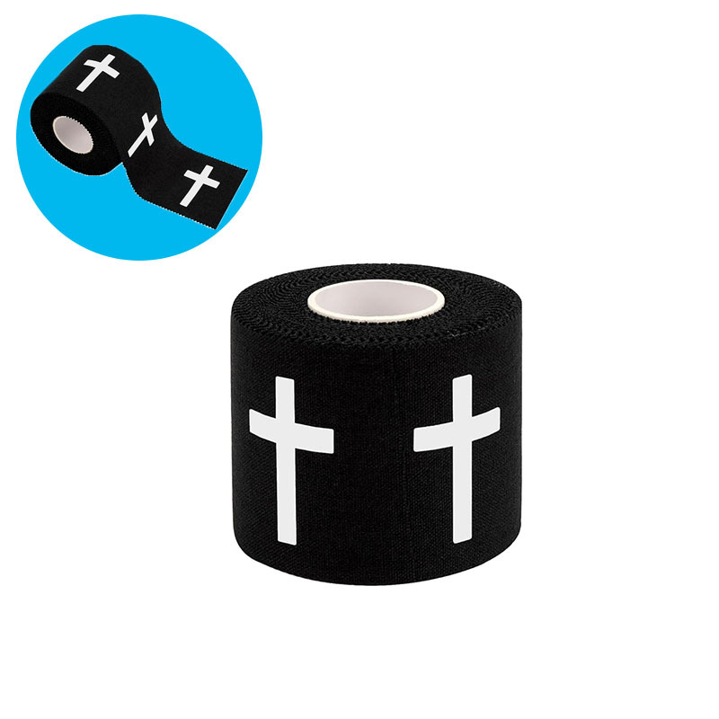 검정색으로 인쇄된 십자가