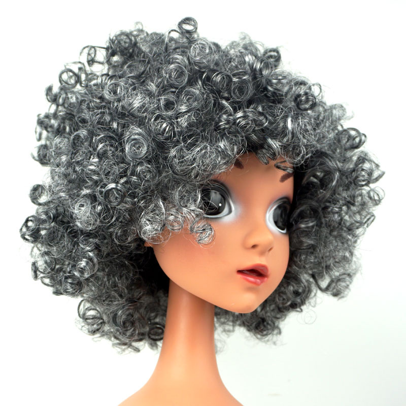 Halloween Navidad tocado explosión cabeza payaso vestir peluca ventilador