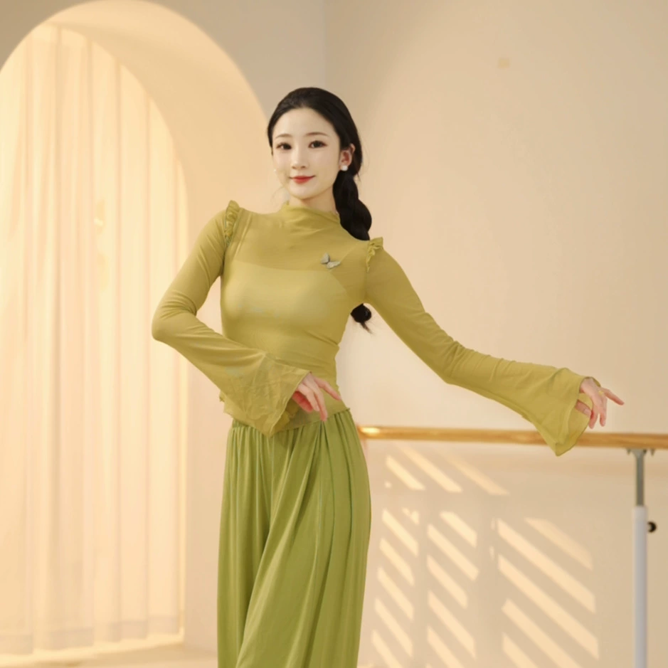 Современный танцевальный костюм для женщин Новый стиль бабочки элегантный танцевальный костюм