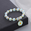 Fashionable bracelet, Korean style, flowered, wholesale