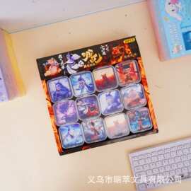 网红爆款哪吒形象盲盒拼图创意多功能谜语益智拼装图片小学生奖品