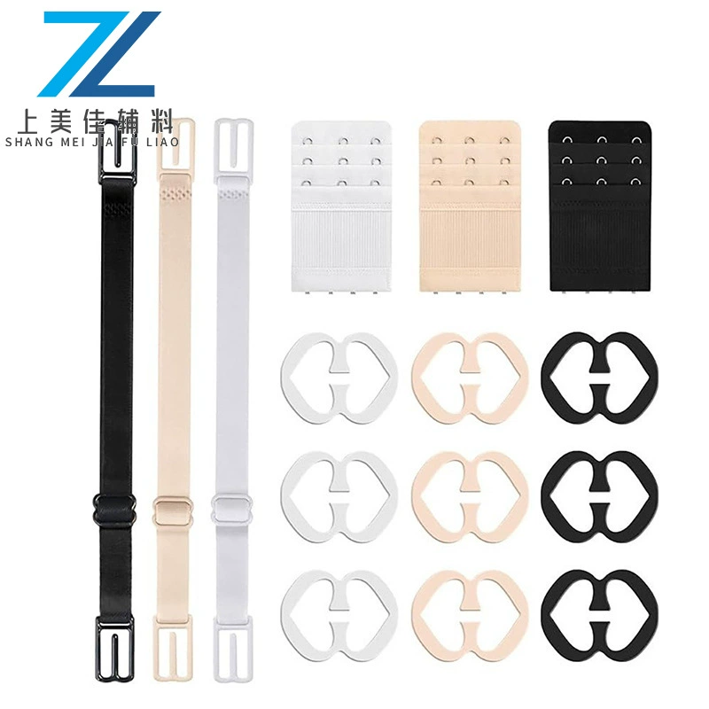[Трансграничный набор] 15pcs нижнее белье противоскользящие ремни эластичные три ряды три пряжки нижнее белье противоскользящие пряжки завод прямых продаж