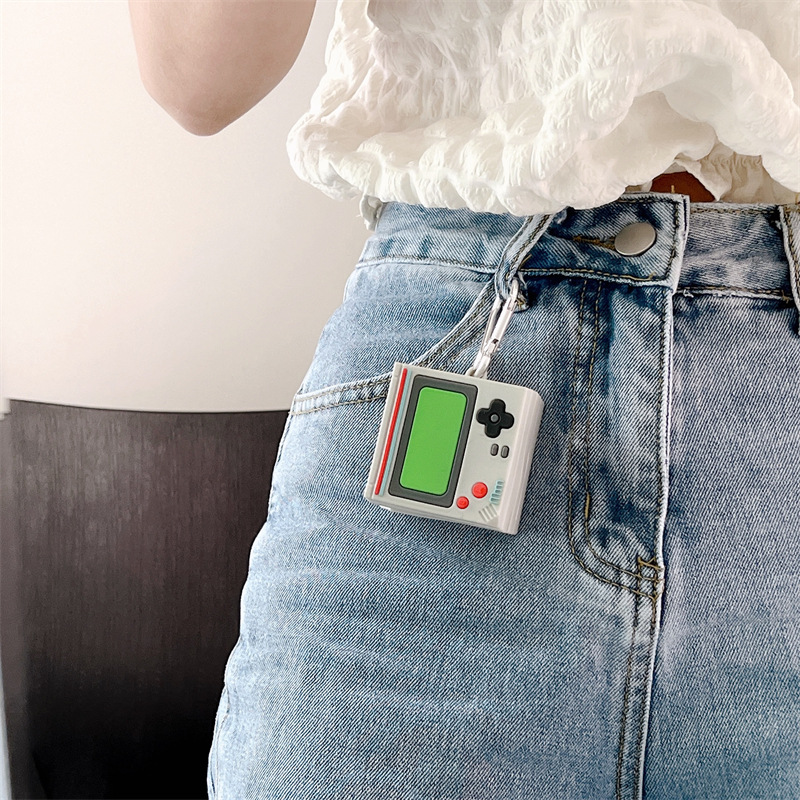 Máquina de juego cuadrada blanca