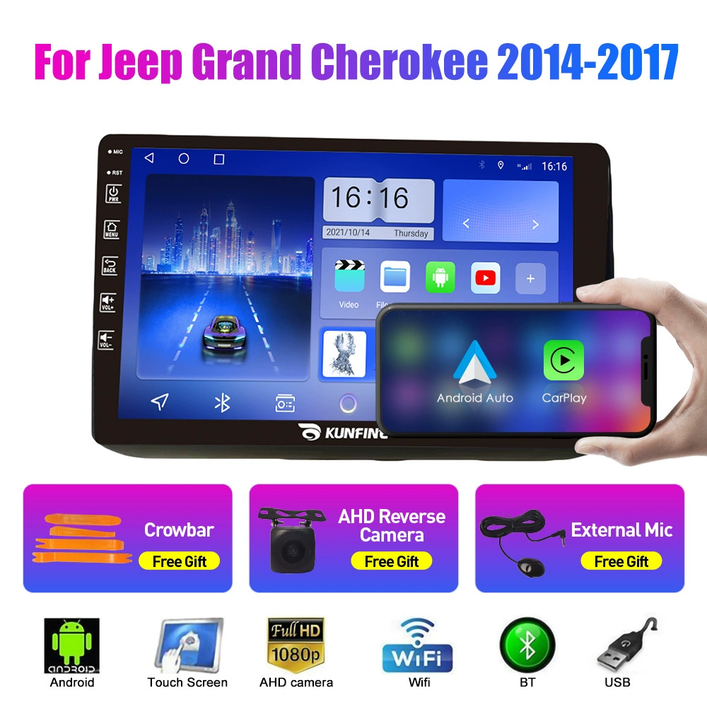 Подходит для Jeep Grand Cherokee 2014-2017 Android навигация GPS изображение заднего вида авто в сборе