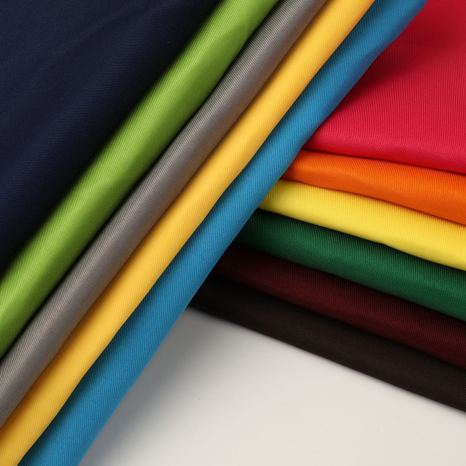 制服呢围裙面料华达呢工装制服帽子百褶裙桌布斜纹白大褂小西服