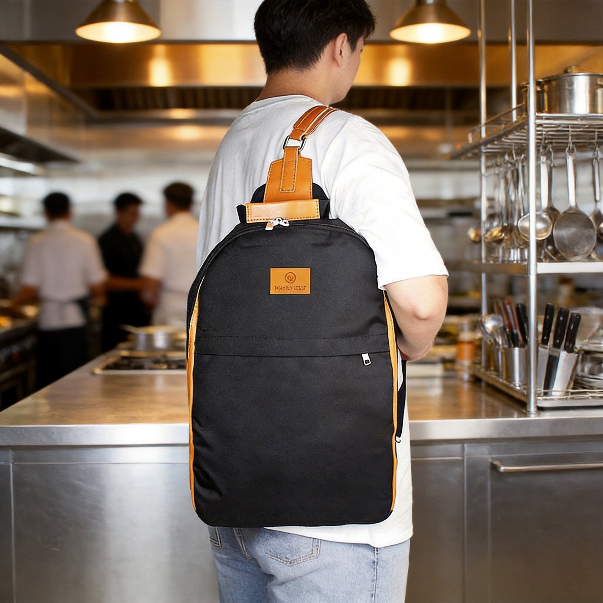 Bolsa para cuchillos de cocina de material Oxford europeo y americano, bolsa para cuchillos de hotel y restaurante, bolsa para cuchillos de chef, mochila para almacenamiento de herramientas