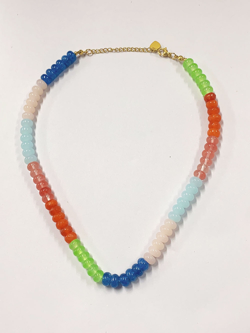 200g Weight Necklace Classification 304 Stainless Steel Chain Material 1 Piece Quantity Casual Occasion natural stone Material Geometric Pattern Women's Gender Sweet Style Beaded Craft 1 Piece Sweet Geometric Natural Stone 304 Stainless Steel Necklace 33