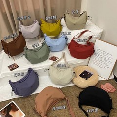 2025捷朗仕新款韩系大容量简约百搭尼布包  时尚休闲单肩斜挎 出