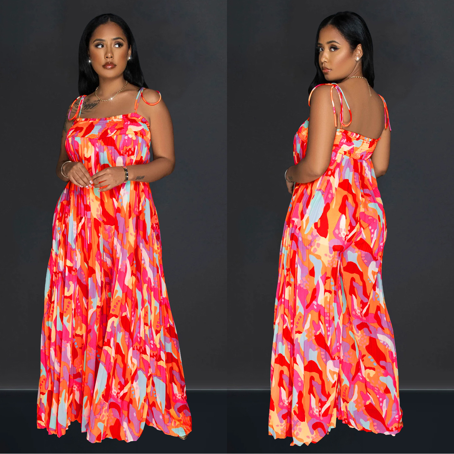 C6878 Aliexpress transfronterizo amazon moda europea y americana de mujer estampada sexy jatuones de pierna de prensado