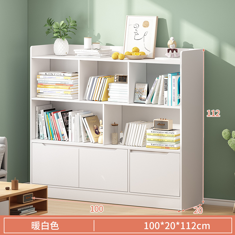 Simple estantería de pared de piso sala de estar de almacenamiento en capas rack de almacenamiento armario simple moderno hogar estantería image 18