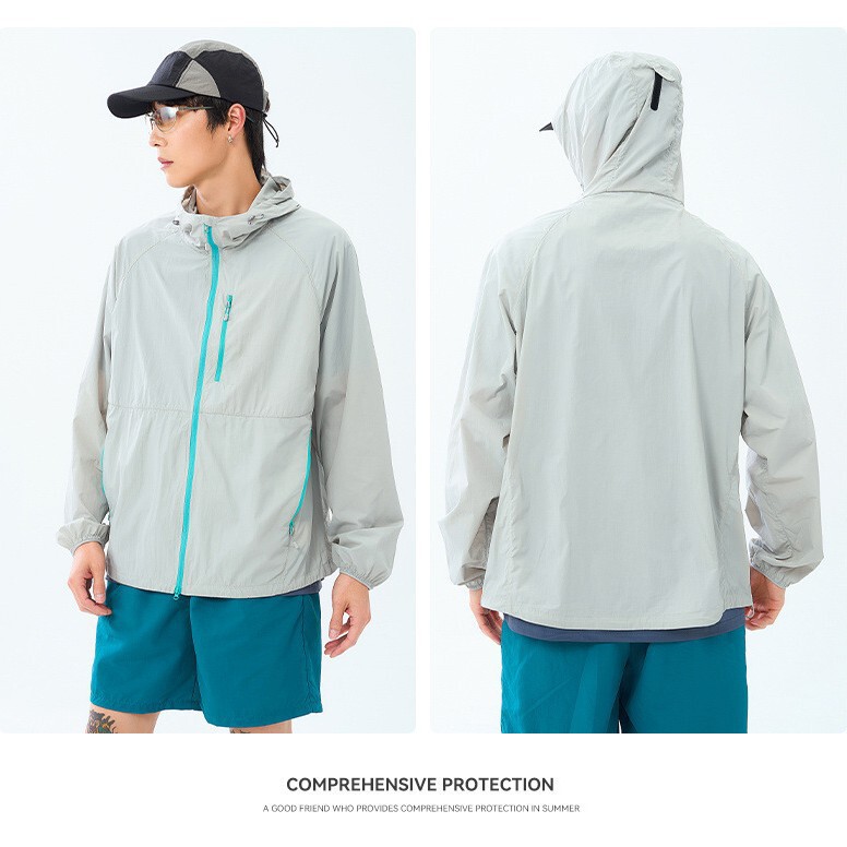 New Outdoor Summer American-Style Sun Protection Clothing for Men and Women, Upf50+ Sun Protection, Lightweight Hooded Jacket, Cheap Foreign Trade New Outdoor Summer American-Style Sun Protection Clothing for Men and Women, Upf50+ Sun Protection, Lightweight Hooded Jacket, Cheap Foreign Trade