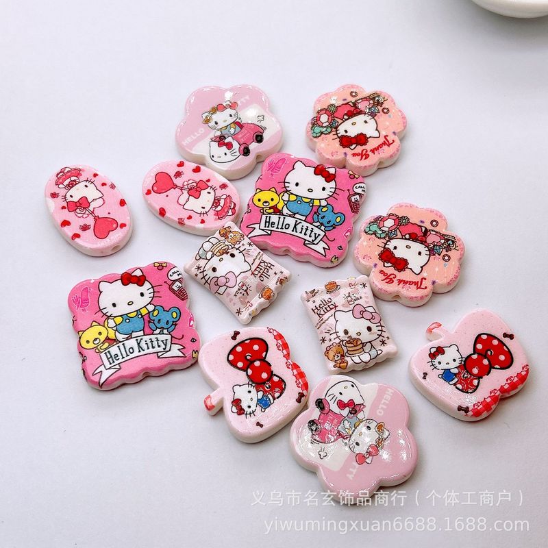 亚克力组合大杂烩HelloKitty印花各种糖袋花片圆片竖孔散珠配件|undefined