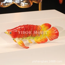 金属珐琅彩首饰盒金龙鱼小摆件中式特色手工艺品创意家居礼品批发