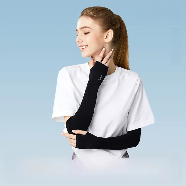 Summer sun protection oversleeve outdoor sports riding driving Ice Silk oversleeve women's adult hand sleeves breathable ice sleeves wholesale