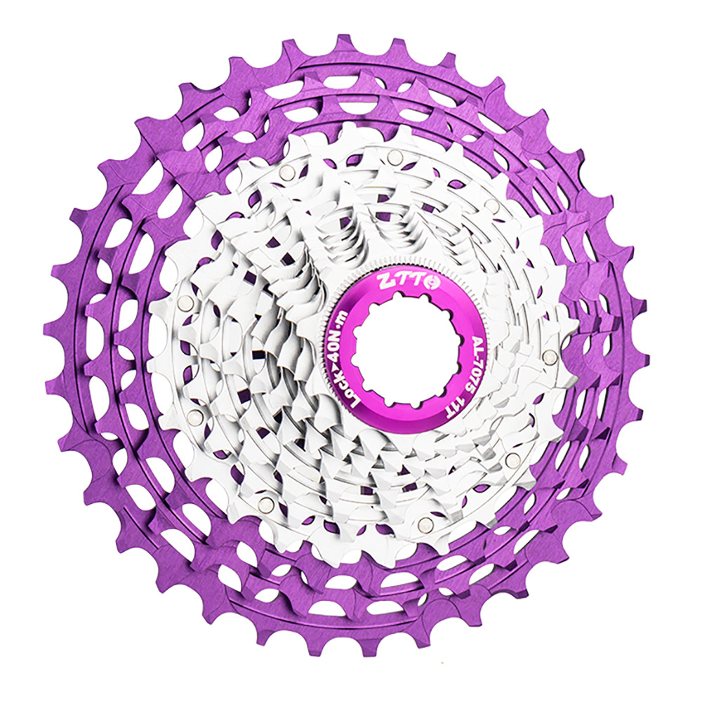 Volante de bicicleta de carretera ZTTO 12 velocidades 28-36 volante de tarjeta hueca de color todo en uno CNC ultraligero