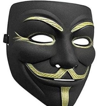 Máscara V Halloween, terrorífica, full face