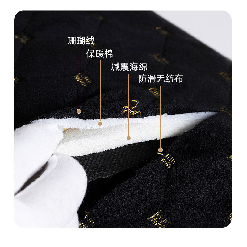 Electric Vehicle Seat Cushion Cover, Motorcycle Winter Seat Cushion, Plush Thickened Pedal Electric Bike Cotton Seat Cover, Warm Rear Seat