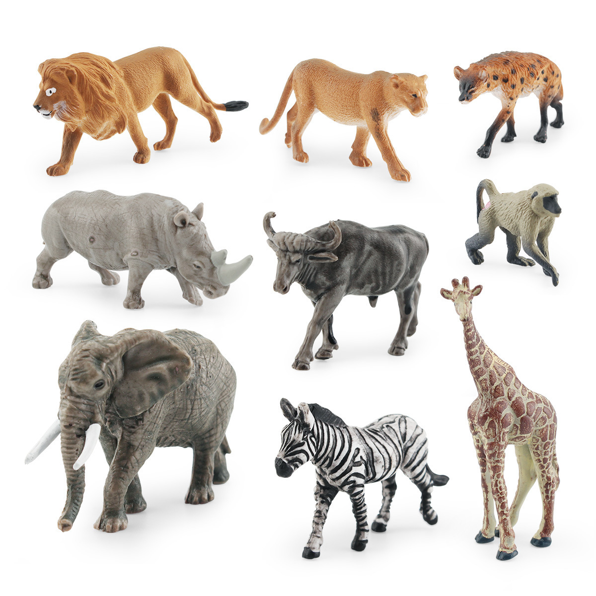 Transfronterizo de simulación de América del Sur no animal modelo perezoso oso olímpico Jaguar cebra León elefante africano adornos estáticos