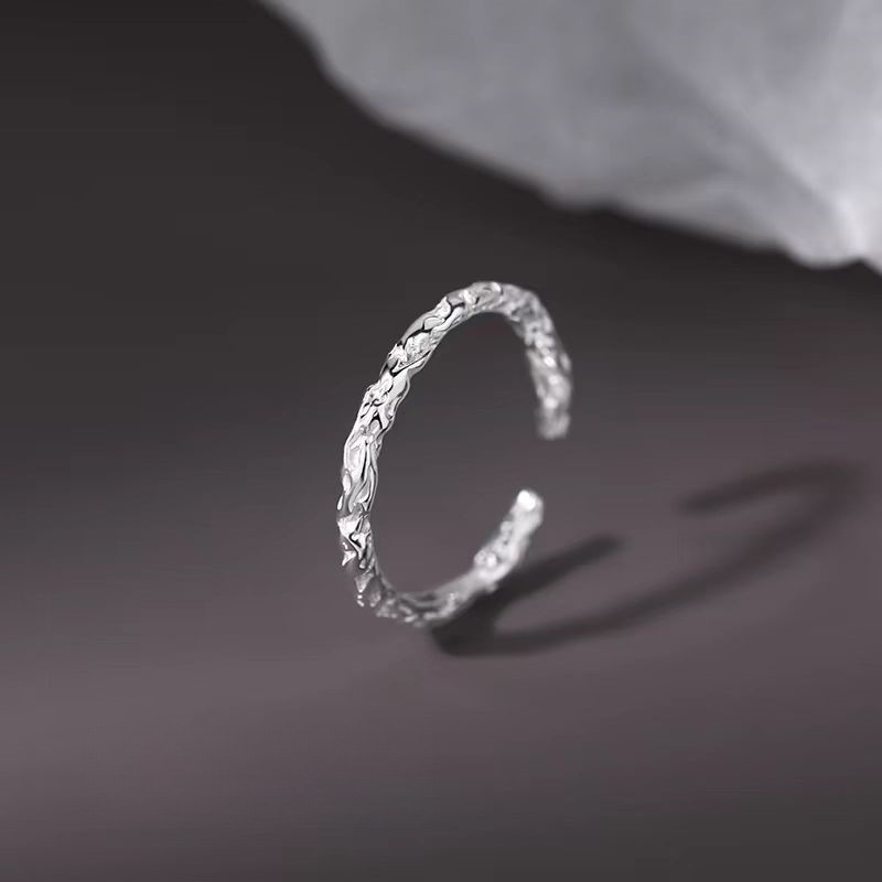 Vintage 925 Silver-plated Open Ring For Women Graceful Tail Ring_voghion.com
