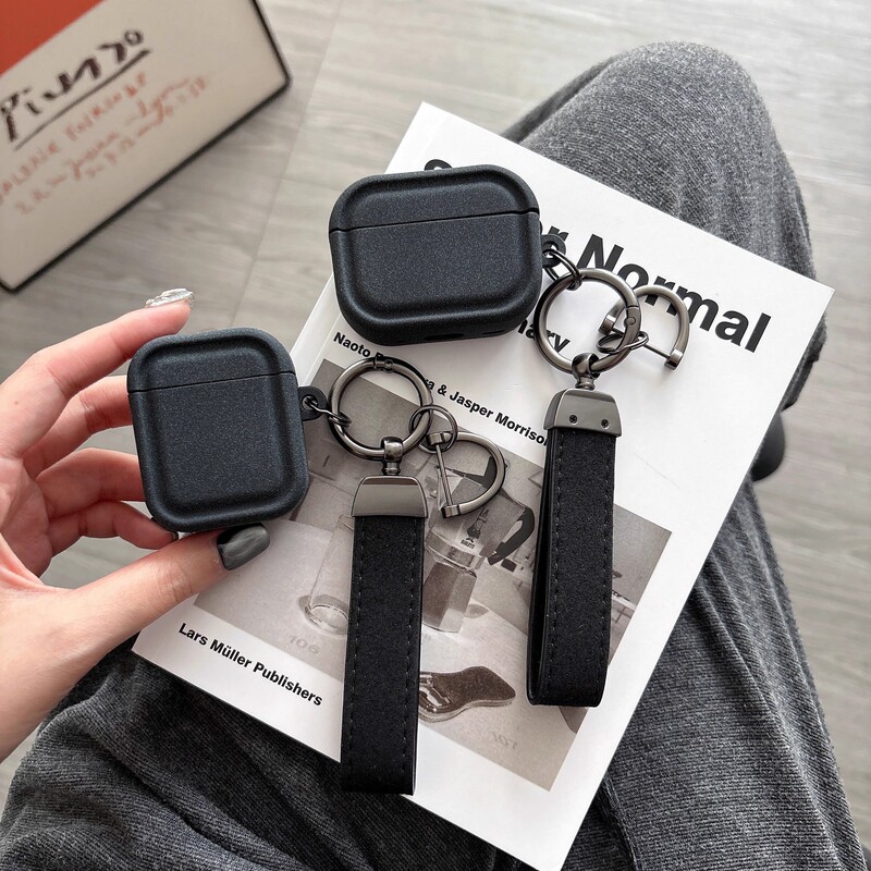 Casual Pure Color Plush Gray Suitable for Airpods4 Protective Case Apple Headphone Cover Wireless Bluetooth Pro3 Third Generation