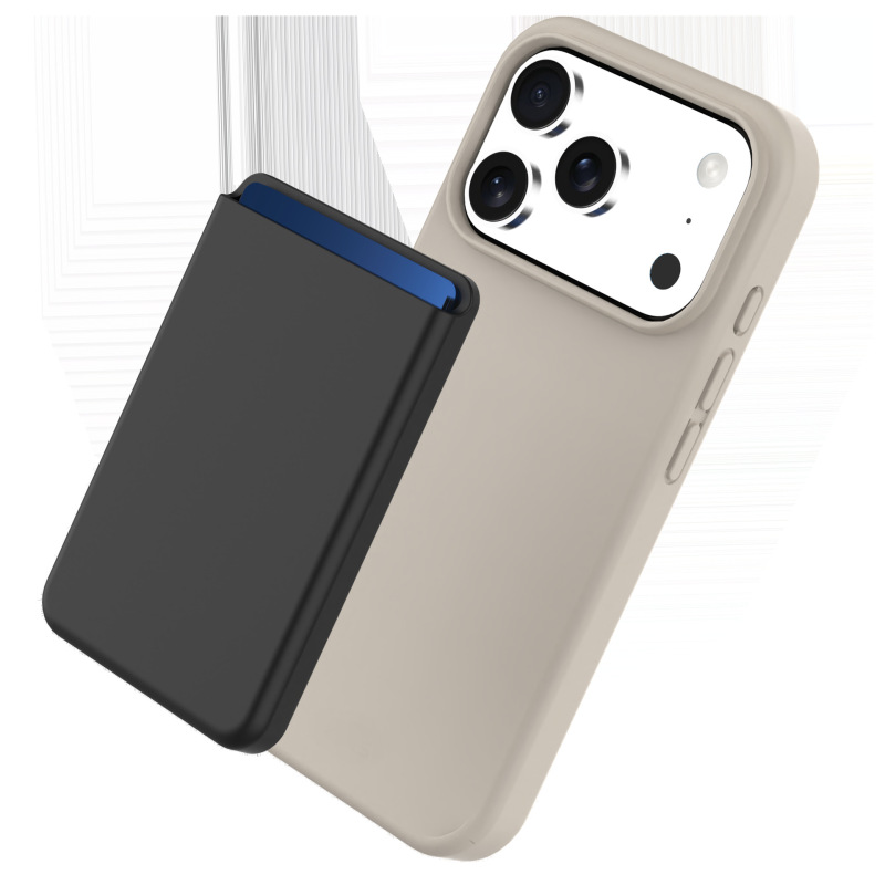 Apple 携帯電話磁気カードホルダー液体シリコーン iPhone17 収納カードボックス magsafe 便利なカードホルダーに適しています|undefined