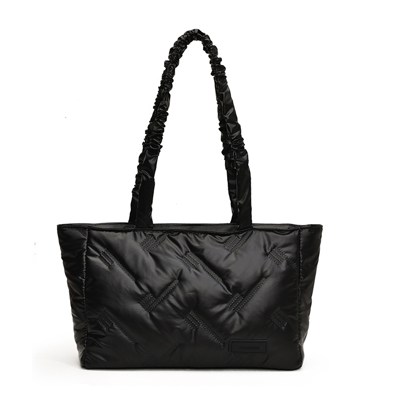 Bolsa de ropa de algodón de gran capacidad para mujeres 2024 nuevo otoño y invierno personalidad bolsa de compras de hombro de clase casuales bolsa de viaje