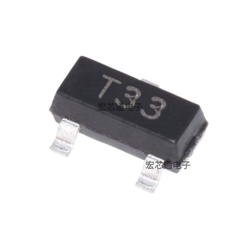 全新 2SC2757 丝印T33 贴片SOT-23 NPN 0.1A/30V 高频晶体三极管