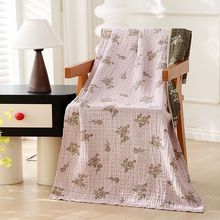 纯棉三层纱布浴巾速干薄款夏季成人家用全棉吸水洗澡毛巾男女裹巾