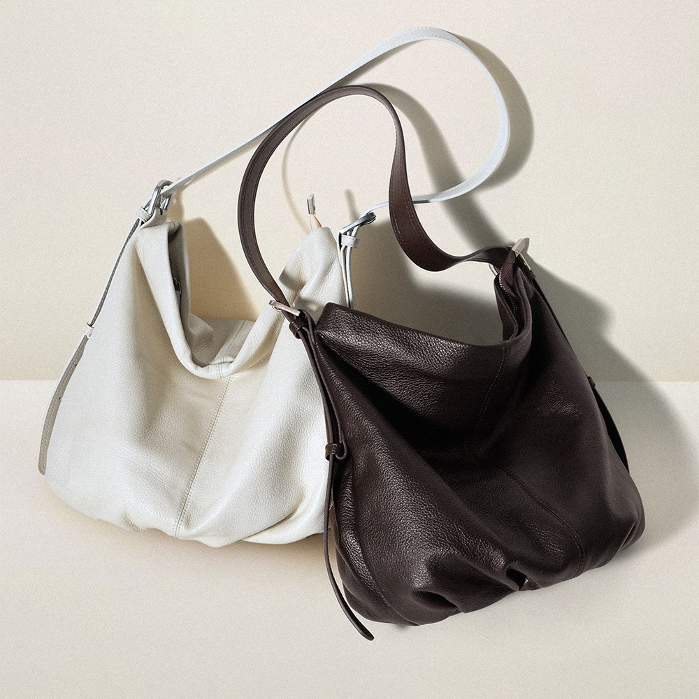 2026 New Arrival Women's Shoulder Bag Genuine Top Grain Cowhide Leather Tote Bag Large Capacity Minimalist Casual European And American Style - Thumbnail 2