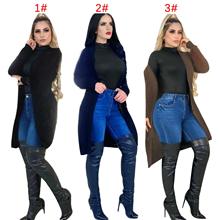 M4045  欧美跨境女装 秋冬气质通勤显瘦针织开衫毛衣外套 3色现货