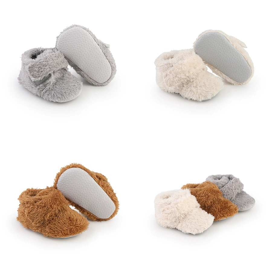 Камерные зимние кроссовки на мягком подошве плюс бархатные толстые мужские и женские ботинки из хлопка babyshoes Детская обувь