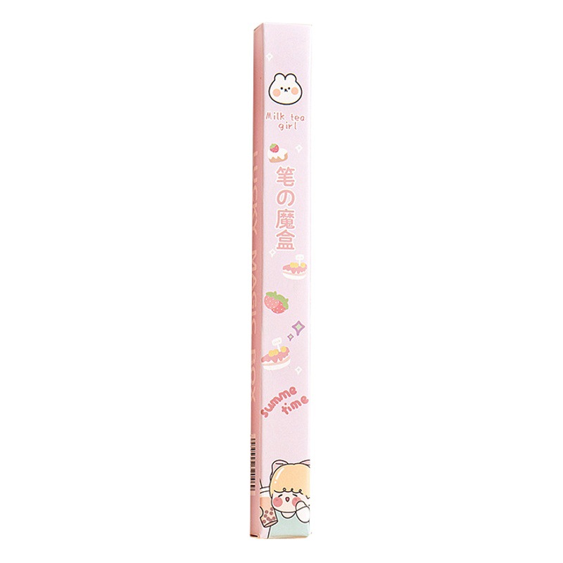 Cartoon Surprise Gel Pen Blind Box, Reward Pen for Primary School Students, Holiday Gift, Press-Type Black Signature Pen Blind Box Pen