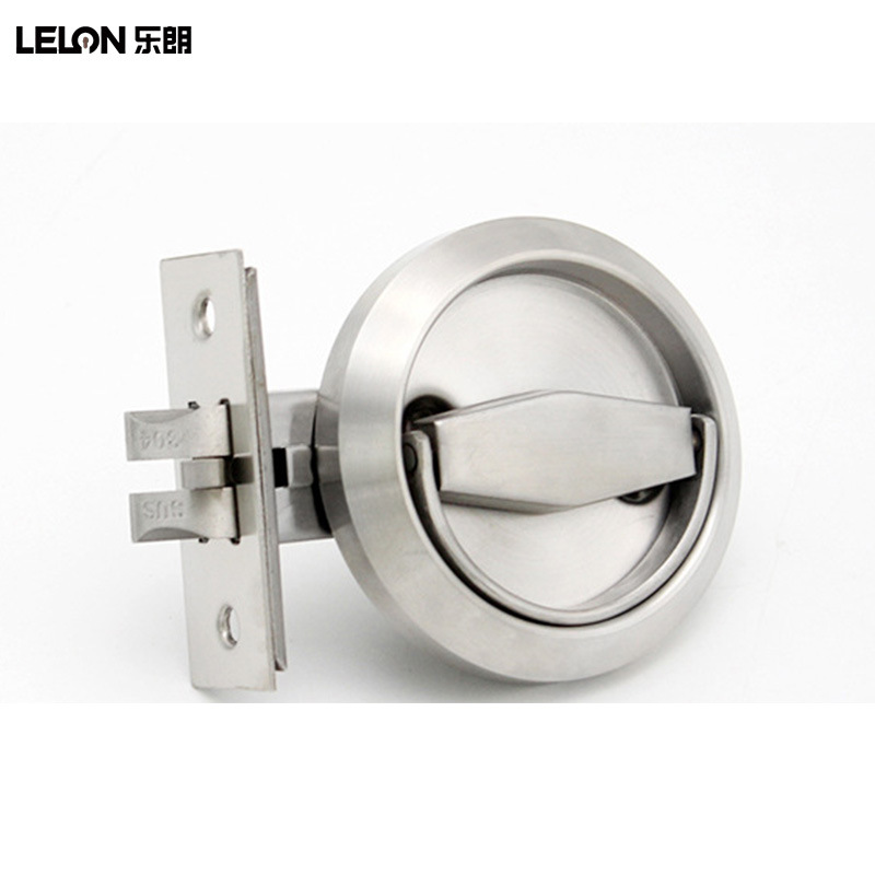 Cerradura de Anillo para Puerta de Acero Inoxidable 304, Cerradura Invisible para Puerta, Cerradura Redonda Oculta, Cerradura para Puerta Cortafuego