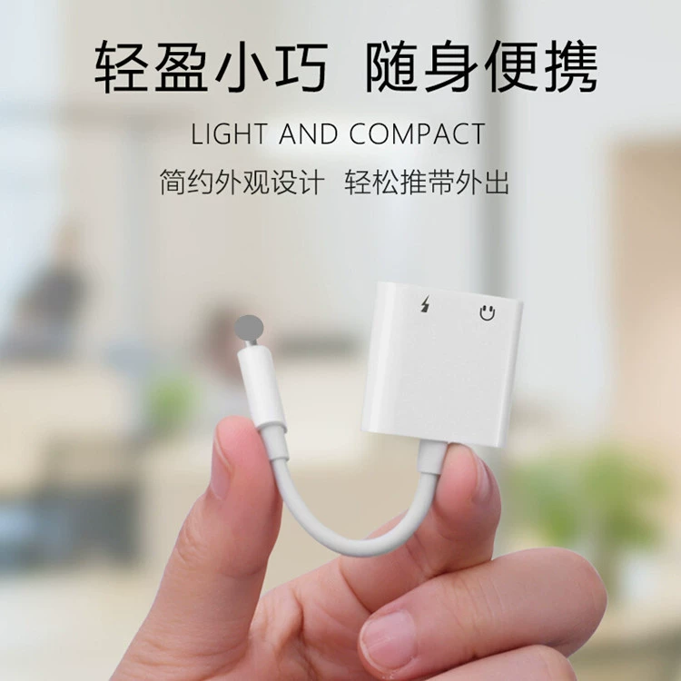 Зарядный адаптер для наушников Apple, 2 в 1, 3,5 мм