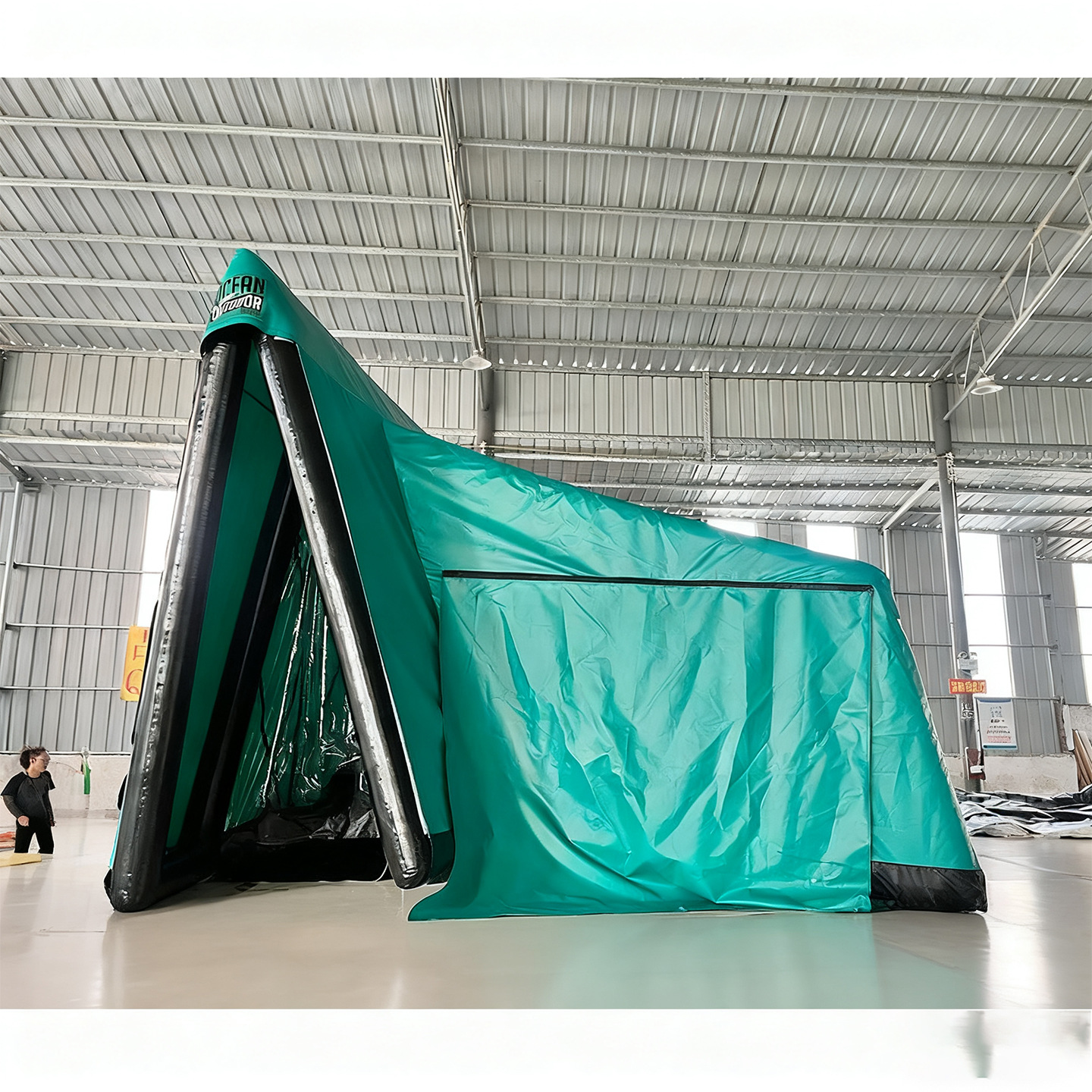 Camping al aire libre tienda de campaña inflable portátil ligera rápida inflable impermeable casa tipo cojín de aire camping montaña tienda de campaña