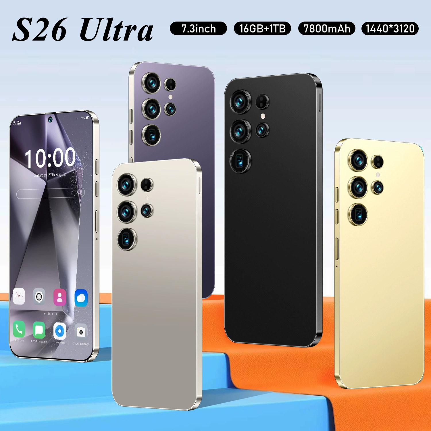 Мобильный телефон, элитные умные часы, (跨境贸易), 4G, поддержка всех стандартов сетевой связи, 7,3 дюйма, Android