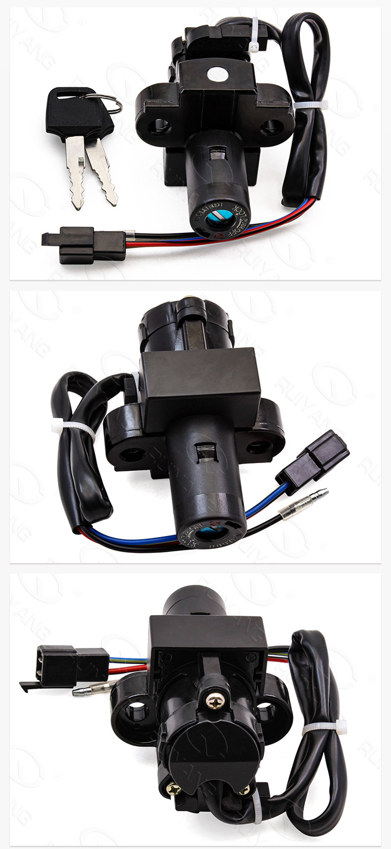Motorcycle ignition switch lock electric door lock fuel tank cap lock suitable for Honda CB400 92-98 full car lock