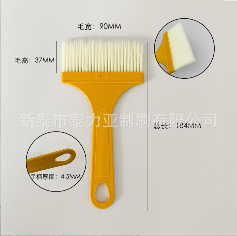 Fábrica al por mayor mango de plástico cepillo de plantación de cabello afilado cepillo de pintura de seda sin pelusa cepillo de barbacoa limpieza industrial cepillo de pelo suave