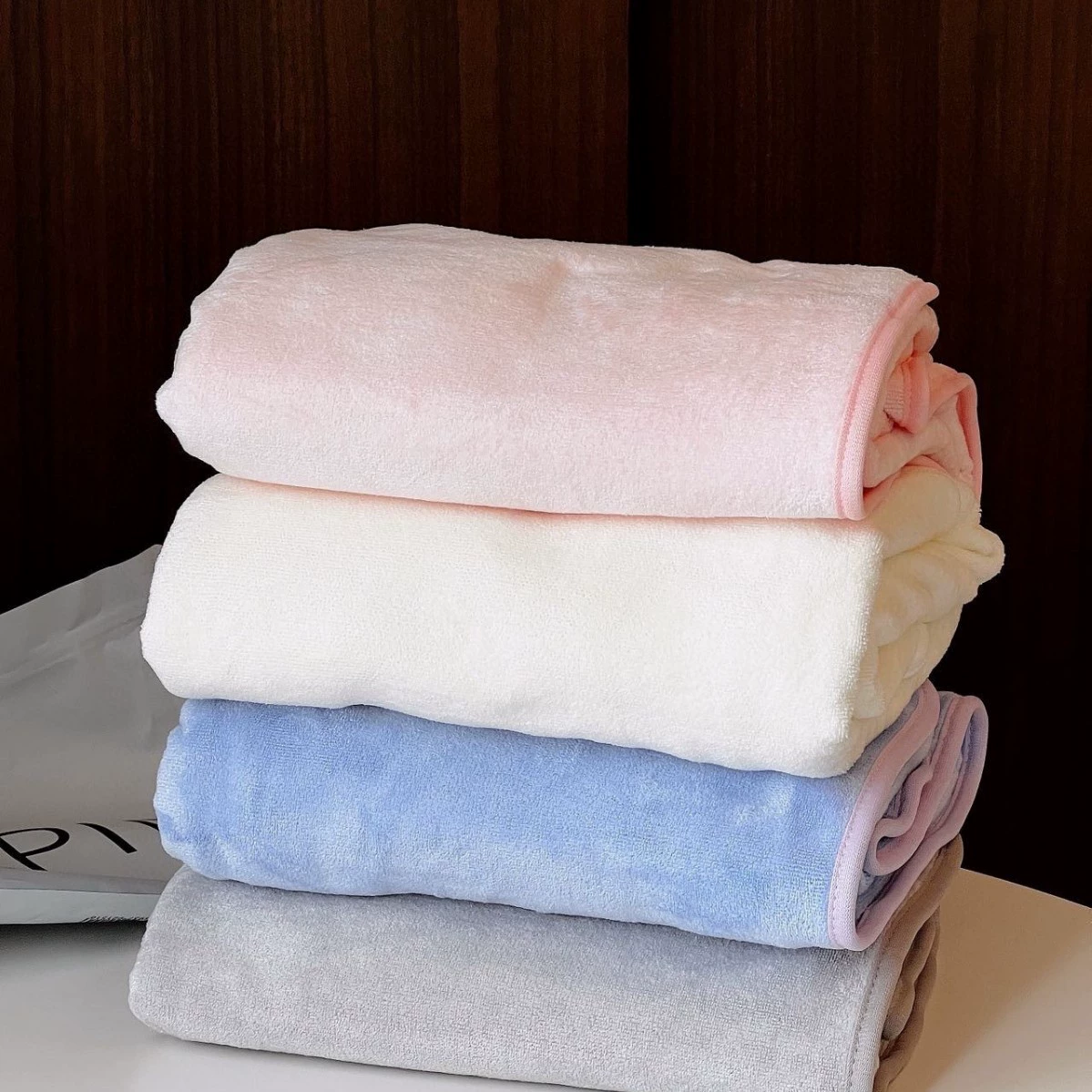 蕉品 Antibacterial soft bath towel, water absorbent, adds volume