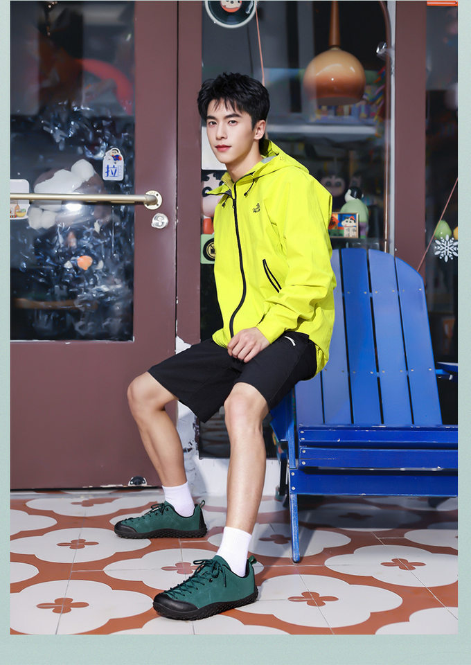 Giày thể thao nam cỡ lớn mũi rộng, giày sneaker lưới thoáng khí đi bộ đường dài, đế bằng — Hồng phấn, Màu be, Xanh lá cây, màu đen chi tiết 7